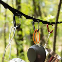 NILS CAMP Hliníková karabina NC1707 12kN šedá