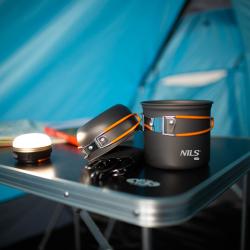 Nils CAMP Kempingová sada 2 hrncov s príborom NC1704