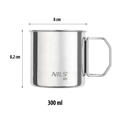 NILS CAMP Kempingová sada 4 hrnků NC1762