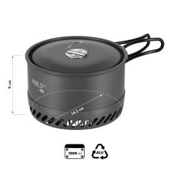 Nils Kempingový hrnec s pokličkou a výměníkem Camp NC4203 1 litr