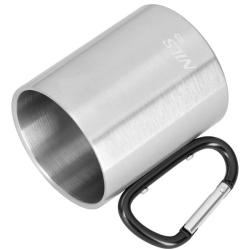 Nils Kempingový hrnek Camp NC17110 s karabinou 300ml černý