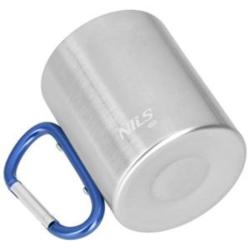 Nils Kempingový hrnek Camp NC17110 s karabinou 300ml modrý