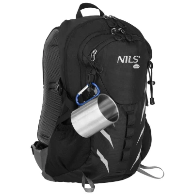 Nils Kempingový hrnek Camp NC17110 s karabinou 300ml modrý