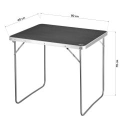 Nils Kempingový stůl Camp NC3401 80x60x70 cm tmavě šedý