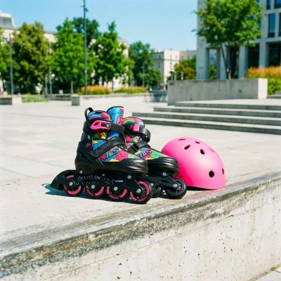Nils NH10907 TINTY 4v1 růžové dětské kolečkové brusle