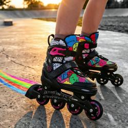 Nils NH10907 TINTY 4v1 růžové dětské kolečkové brusle