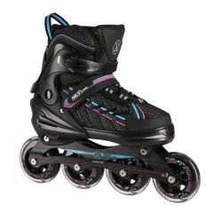 Nils NA1128 čierno-fialové kolieskové korčule