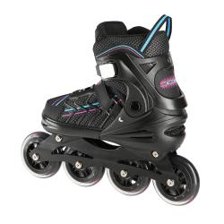 Nils NA1128 čierno-fialové kolieskové korčule