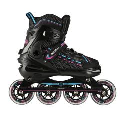 Nils NA1128 čierno-fialové kolieskové korčule