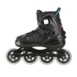 Nils NA1128 čierno-fialové kolieskové korčule