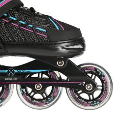 Nils NA1128 čierno-fialové kolieskové korčule