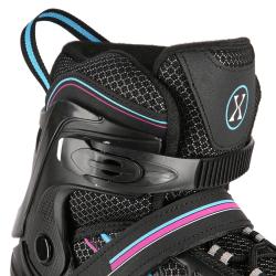 Nils NA1128 čierno-fialové kolieskové korčule