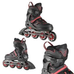 Nils NA 14174 černo-červené kolečkové brusle