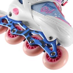 Nils NA18168A Princess bílé kolečkové brusle