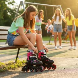 Nils NA2053A VIBE ružové kolieskové korčule