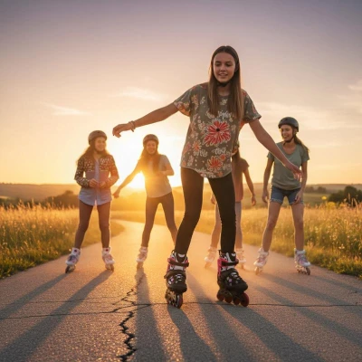 Nils NA2053A VIBE růžové kolečkové brusle