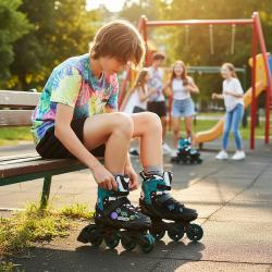 Nils NA2053A VIBE tyrkysové kolieskové korčule