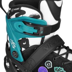 Nils NA2053A VIBE tyrkysové kolieskové korčule