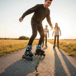 Nils NA2053A VIBE tyrkysové kolieskové korčule