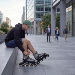 Nils NA22151 Armour šedé Kolečkové brusle