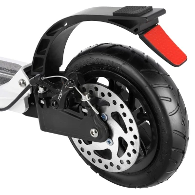 Nils Extreme HM208T bílá odpružená koloběžka s ruční brzdou