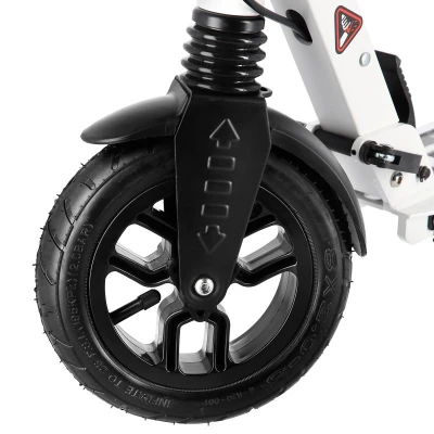 Nils Extreme HM208T bílá odpružená koloběžka s ruční brzdou