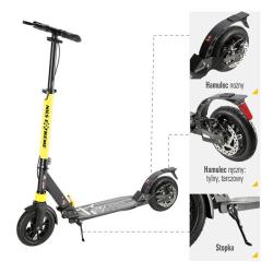 Nils Extreme HM208T černá koloběžka - odpružená s nafuk. koly