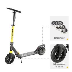 Nils Extreme HM208T černá koloběžka - odpružená s nafuk. koly