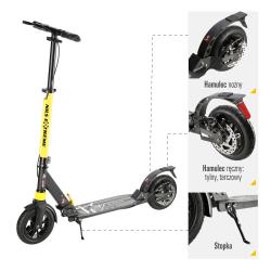 Nils Extreme HM208T čierna kolobežka - odpružená s nafukovacími kolesami