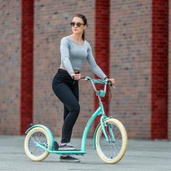 Nils WH222 mentolová kolobežka s pumpovanými kolesami