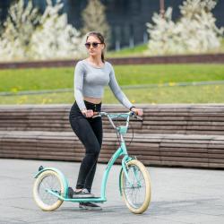 Nils WH222 mentolová kolobežka s pumpovanými kolesami