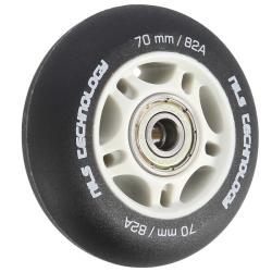 Nils Matná kolečka Extreme PU 70x24 82A s ložisky ABEC 9, černá, 4 ks