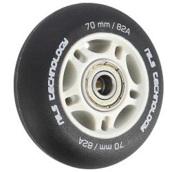 Nils Matné kolieska Extreme PU 70x24 82A s ložiskami ABEC 9, čierna, 4 ks