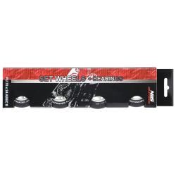 Nils Matné kolieska Extreme PU 70x24 82A s ložiskami ABEC 9, čierna, 4 ks