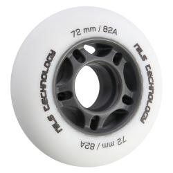 NILS Matné kolieska PU 72x24 82A, biela, 4 ks