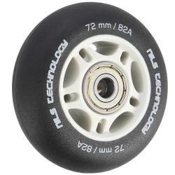 Nils Matné kolieska Extreme PU 72x24 82A s ložiskami ABEC 9, čierna, 4 ks
