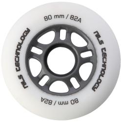 NILS Matné kolieska PU 80x24 82A, biela, 4 ks