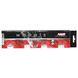 NILS Matné kolieska PU 80x24 82A, biela, 4 ks