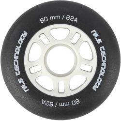 Nils Matné kolieska Extreme PU 80x24 82A, čierna, 4 ks