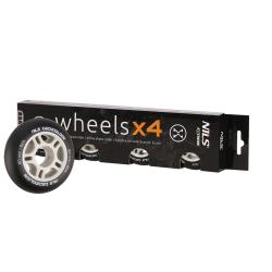 Nils Matné kolieska Extreme PU 80x24 82A, čierna, 4 ks