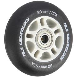 Nils Matná kolečka Extreme PU 80x24 82A s ložisky ABEC 9, černá, 4 ks