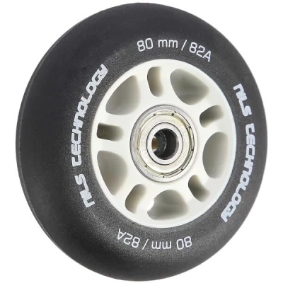 Nils Matná kolečka Extreme PU 80x24 82A s ložisky ABEC 9, černá, 4 ks
