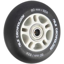 Nils Matná kolečka Extreme PU 80x24 82A s ložisky ABEC 9, černá, 4 ks