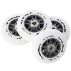 Nils Matná kolečka Extreme PU 84x24 82A s ložisky ABEC 9, bílá, 4 ks Nils Matná kolečka Extreme PU 84x24 82A s ložisky ABEC 9, bílá, 4 ks