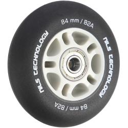 Nils Matná kolečka Extreme PU 84x24 82A s ložisky ABEC 9, černá, 4 ks
