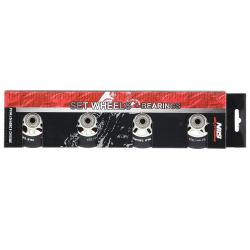 Nils Matná kolečka Extreme PU 84x24 82A s ložisky ABEC 9, černá, 4 ks