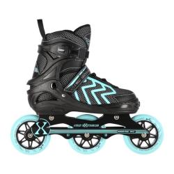 Nils NA19318 černo-tyrkysové dětské kolečkové brusle POUZE L(EU 39-42) (VÝPRODEJ)