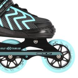 Nils NA19318 černo-tyrkysové dětské kolečkové brusle POUZE L(EU 39-42) (VÝPRODEJ)