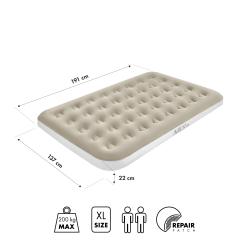 Nils Nafukovací matrace Camp NC2802 béžová 191x137x22 cm