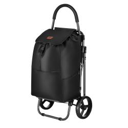NILS NC4303 40L černá se sedátkem Nákupní taška na kolečkách